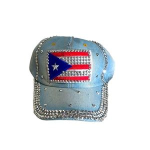 NEW - Puerto Rico Bedazzled Hat